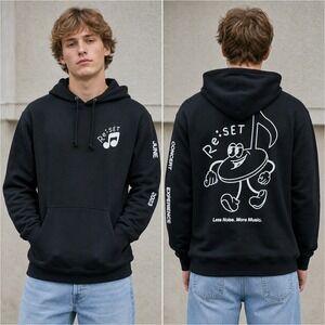 Re:SET Concert‎ Experience 2023 Tour Hoodie Black Music Graphic Mens Medium